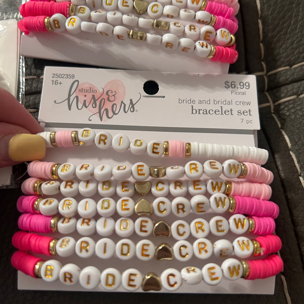 bridesmaid Bracelet Sets and 12 “welcome to your bridesmaid era”stickers